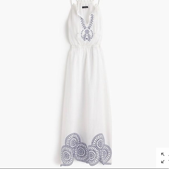 J. Crew Dresses & Skirts - J.Crew Linen Dress with Eyelet Detail NWT